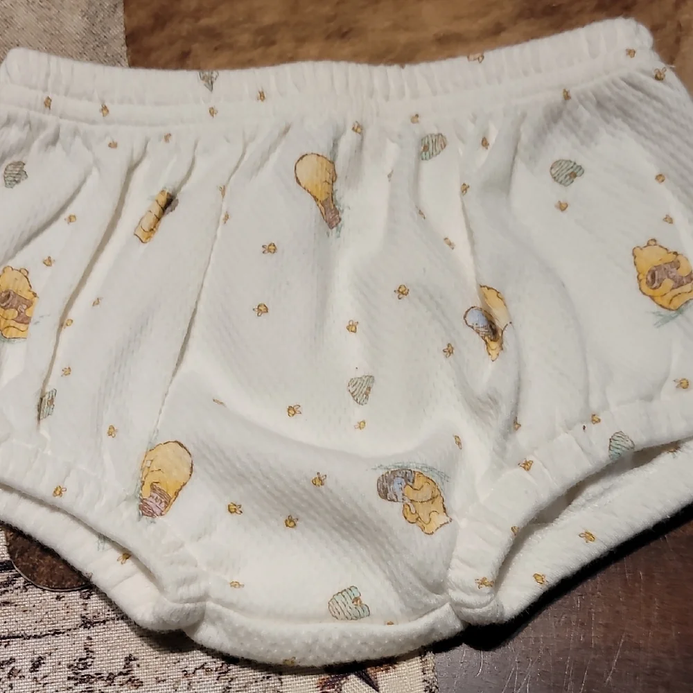 Disney White Diaper Cover Set with Bear Design